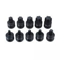 Набор ударных головок 1/2" 10 пр. TORX 40-100 мм, L= 38.1мм,GARWIN