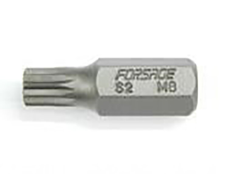 F1783012. Бита 10мм SPLINE M12,L=75мм (12-луч) FORSE