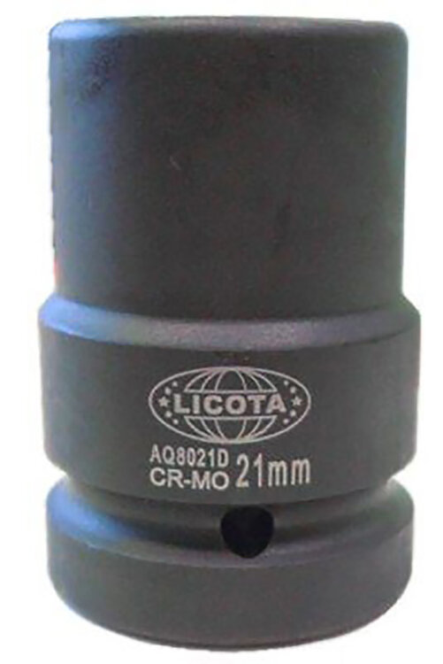 AQ8021D. Головка торц ударная футорочная 1"-21мм,4-гран, глуб., LICOTA