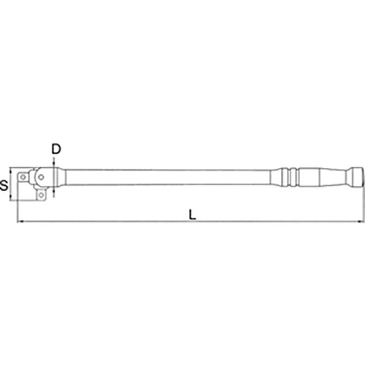 AFT-A3808. Вороток 3/8" 200мм шарнирный,LICOTA