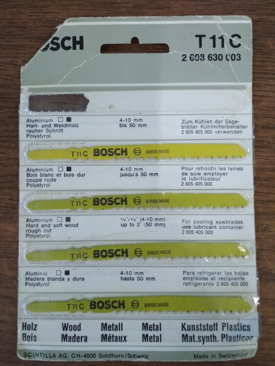 2608630003. Пилка для лобзика BOSCH T11C