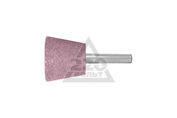 FIT36965. Шарошка абразив п/метал,трапеция 25*20мм,материал корунд,ст/хв ф6мм
