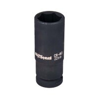 Головка ударная 1/2" 6-гр. 22мм удлиненная, AV Steel