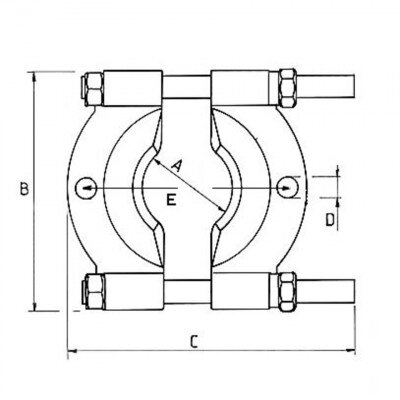 ATB-1041. Съемник сепаратор 150х200мм 3/4"х10UNF, LICOTA
