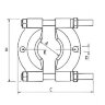 ATB-1041. Съемник сепаратор 150х200мм 3/4"х10UNF, LICOTA
