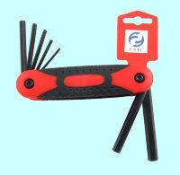 Набор ключей шестигран дюймовых 7пред (3/32"-3/8") пласт. корпус CrV
