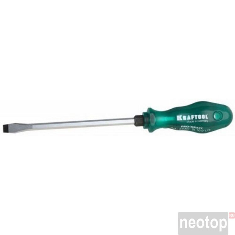 25001-10.0-175. Отвертка SL10*175мм  KRAFTOOL "PRO-KRAFT"