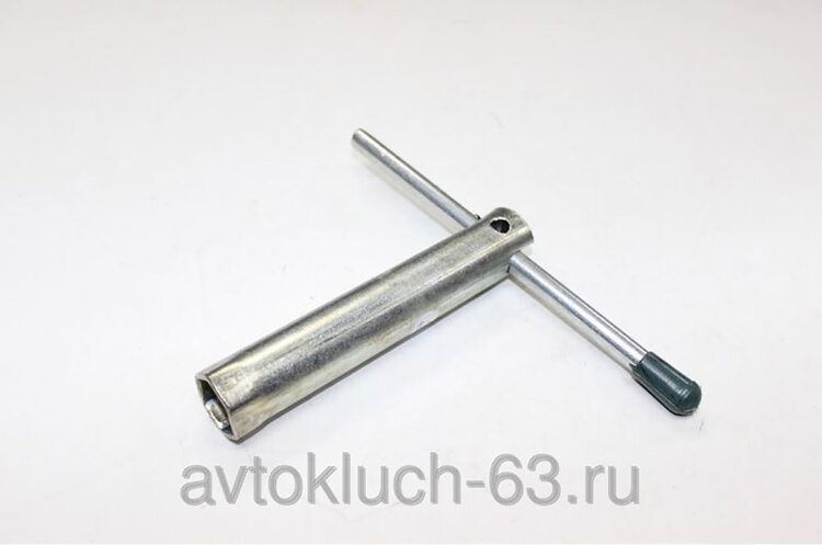 102201 Нов-ск. Ключ свечной 21мм,130 мм,с воротком