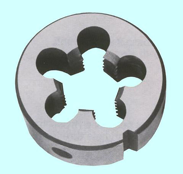 39885-IPC. Плашка дюймовая BSW  1/2",шаг 12 ниток dнар.=38мм,сталь 9 XC