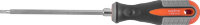 Отвертка стержневая двустороння "ROUND GRIP" PH1, SL5*150мм, OMBRA