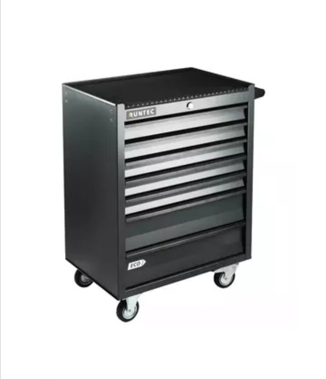 RTEC-7G. Тележка инструментальная RUNTEC ECO RTEC-7G 7 полок серая, GARWIN