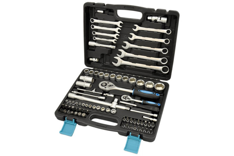 AV-212082. Набор инструмента 1/2", 1/4" 82 предмета, AUTOVIRAZH