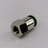 808520-10-18-0. Цанговый разъем F1/8" 10мм, с уплотнителем, металлический корпус
