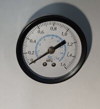 Манометр 1/4" 0-16 bar D=50мм (задний вход)