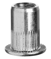 Заклепки резьбовые М10, (6 шт), с насечками, станд.бортик, стальные , ЗУБР Профессионал