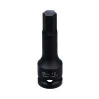 Головка торцевая ударная HEX 1/2" 12 мм L=78 мм, GARWIN