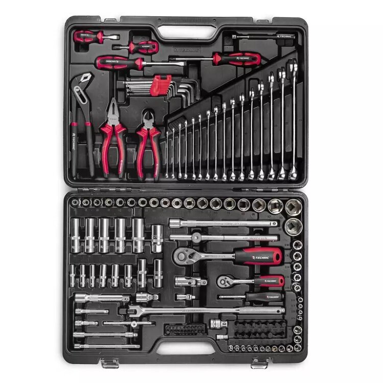 RT-HT143T. Набор ручных инструментов RUNTEC TECHNIC 143 предмета 1/2", 1/4"