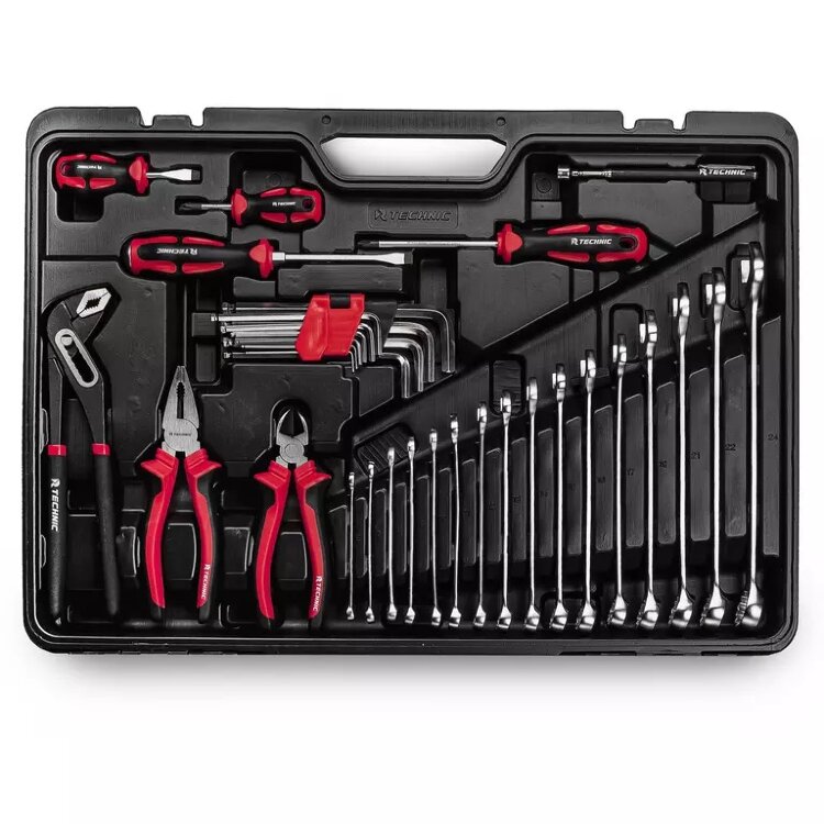 RT-HT143T. Набор ручных инструментов RUNTEC TECHNIC 143 предмета 1/2", 1/4"