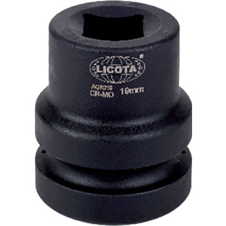 AQ8019. Головка торц ударная футорочная 1"-19мм,4-гран,  LICOTA