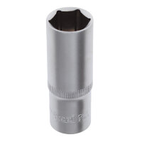 Головка торцевая 1/2" 22мм 6-гранная удлиненная, AV Steel