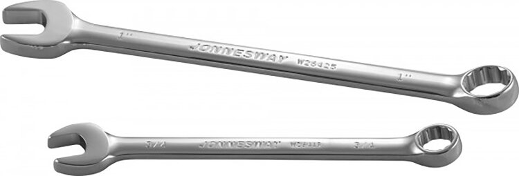 W26410. Ключ гаечный комбинированный дюймовый 3/8" (9,525 мм), JONNESWAY