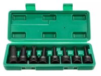Набор TORX Т30-Т80 1/2" ударные,8пред., GARWIN