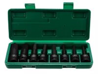 Набор  8пред 1/2" шестигранников ударных HEX 6-19мм,LICOTA