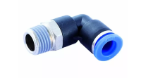 Уголок М1/8" цанга 6мм, с уплотнением, пластм. корпус, GARWIN