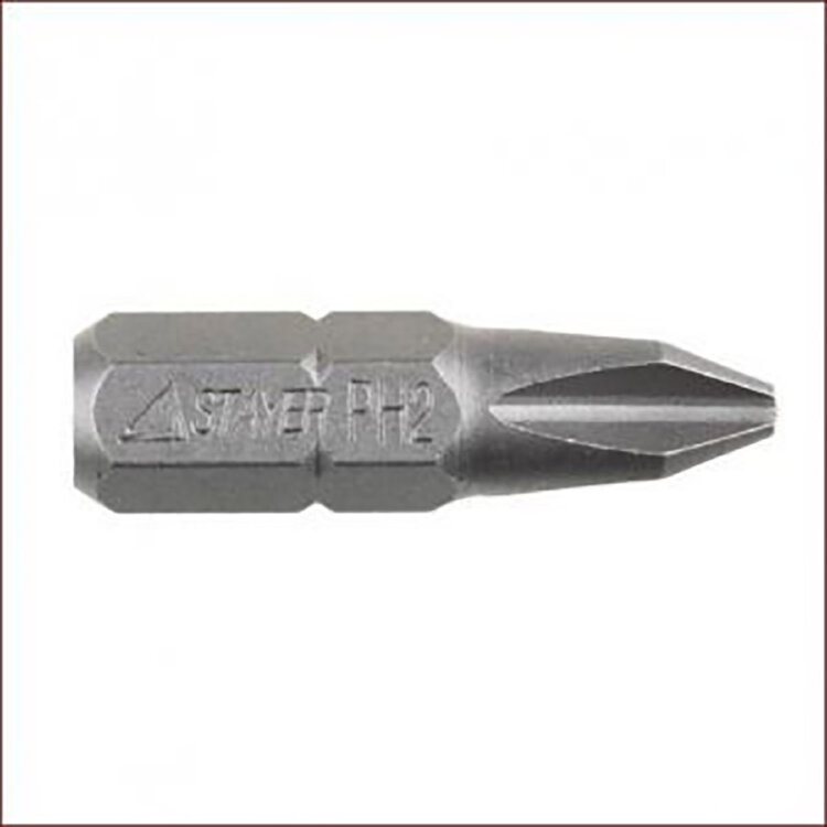 26203-3-50-02. Биты 50мм хв.E-1/4" (+) PH3 (2шт), STAYER