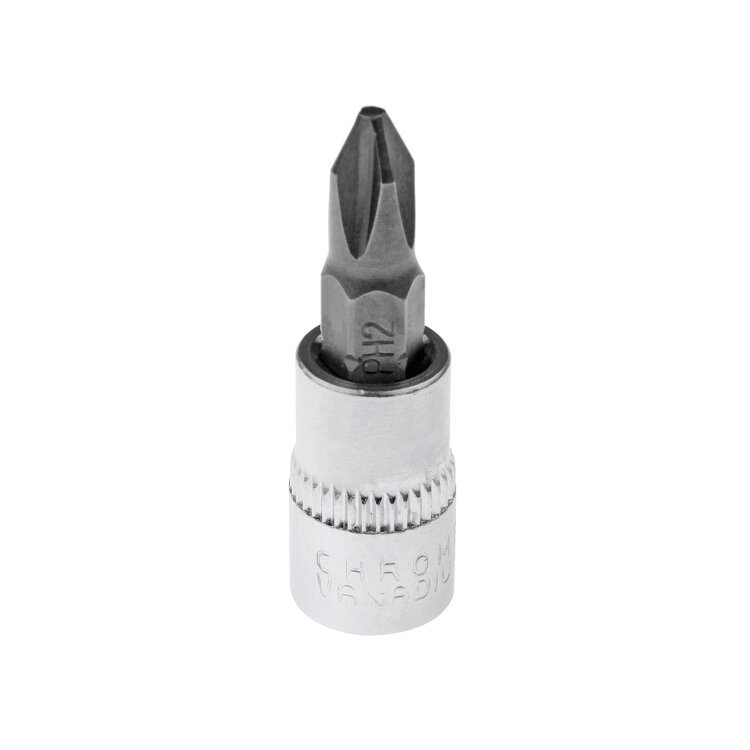 AV-506002. Головка cо вставкой PH 1/4" PH2, AV Steel