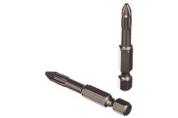 Биты 50мм хв.E-1/4" (+) PH2 кованые Cr-M (2шт), KRAFTOOL