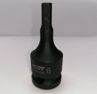 Головка торц ударная HEX 1/2"- H6, D=25, L=60мм, JTC