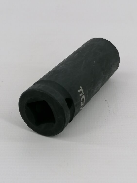 CT120121-19. Головка ударная 19мм-1/2",6-гранная, удлиненная Titan