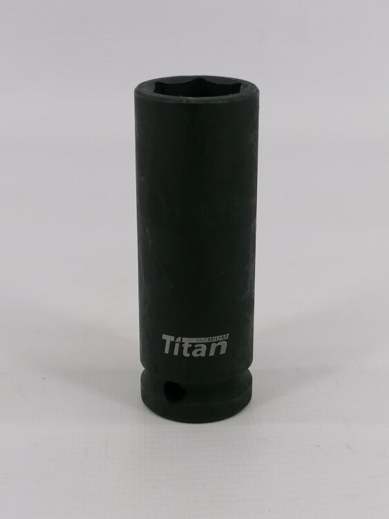 CT120121-21. Головка ударная 21мм-1/2",6-гранная, удлиненная Titan