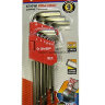 27461-2_z02. Ключи имбусовые длинные с шариком, HEX (1,5-10мм), 9шт, Зубр