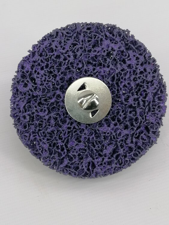 IP-115(Purple). Диск шлифовальный 115мм "Коралл" для УШМ, фиолетовый (мягкий с осью)