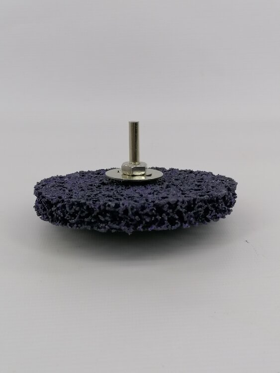 IP-115(Purple). Диск шлифовальный 115мм "Коралл" для УШМ, фиолетовый (мягкий с осью)