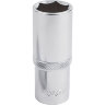 N3012. Торцевая головка 3/8"-12мм,6-гр,хром, LICOTA
