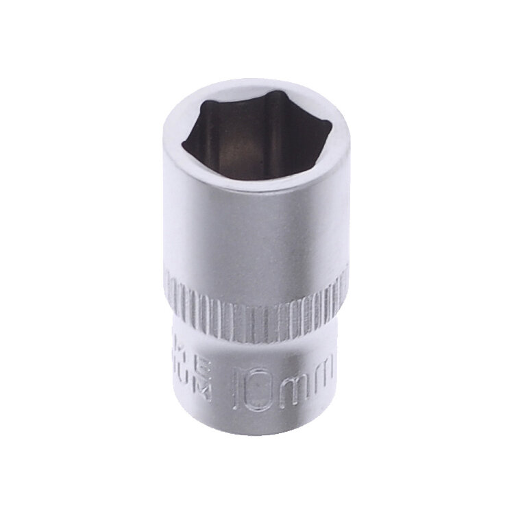 AV-500010. Головка торцевая 1/4" 10мм 6-гранная, AV Steel