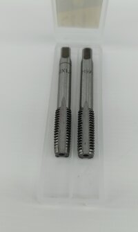 Метчик ручной M 9*1,25 (пара), в пластиковом футляре ЭВРИКА