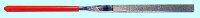 Надфиль алмазный плоский 4*160мм тупоносый обрезиненная ручка