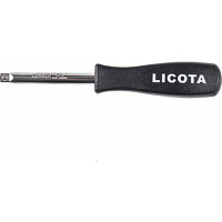 Отвертка-вороток 1/4", черная ручка, LICOTA