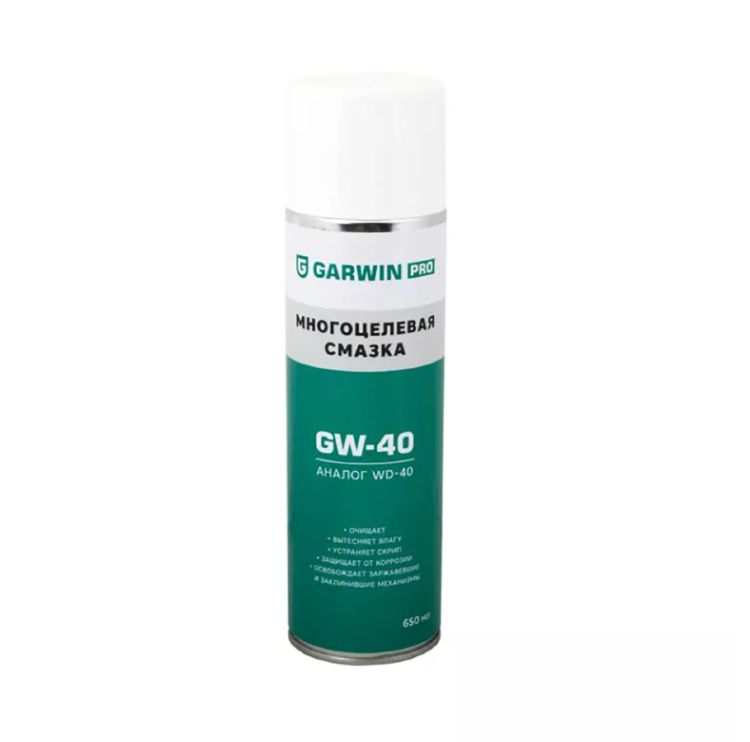 973520-3650. Многоцелевая смазка GARWIN PRO 650 мл (500) GW-40 жидкий ключ GARWIN PRO
