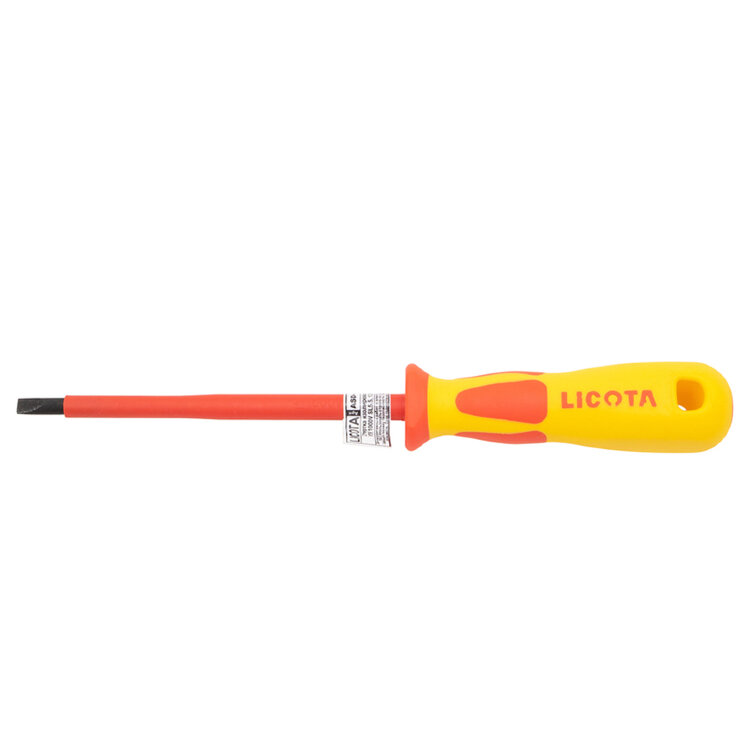 ASD-9210030. Отвертка изолир VDE 1000V (-) SL3*100мм, LICOTA