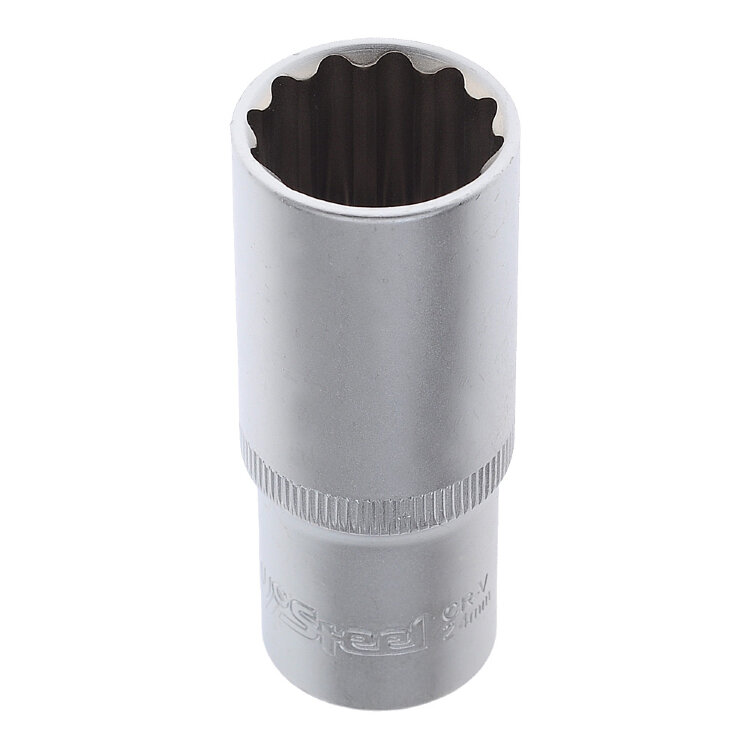 AV-521224. Головка торцевая 1/2" 12-гр 24мм удлиненная, AV Steel