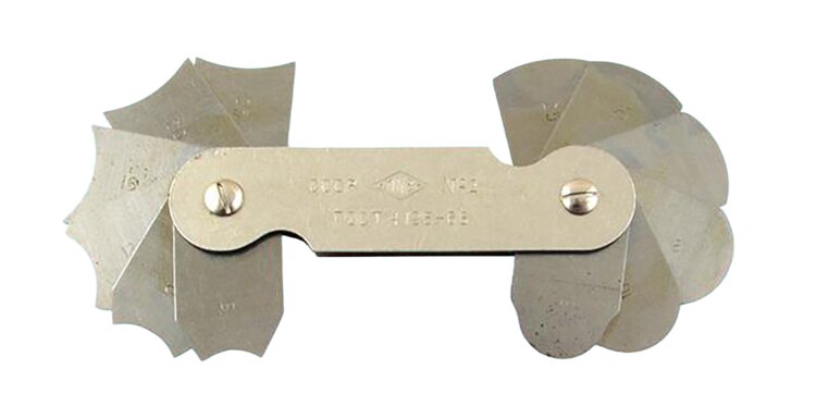 4151-IPC. Набор радиусных шаблонов №2 (R 8-25мм)