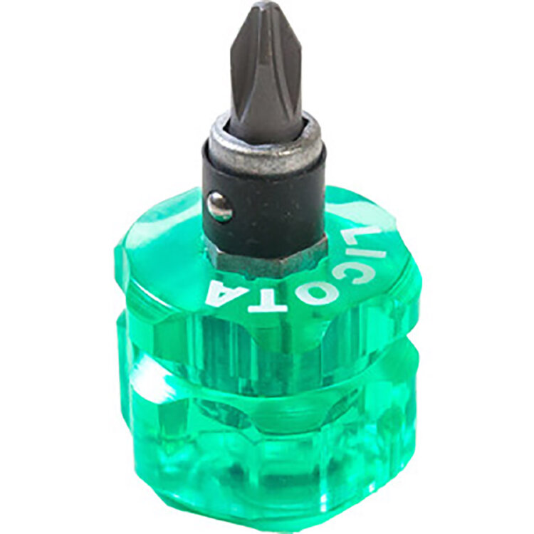 TD-2719. Отвертка короткая 38мм c двухсторон жалом PH2, LICOTA