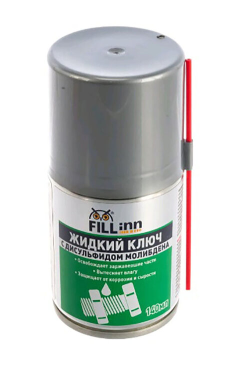 FL119. Жидкий ключ с дисульфидом молибдена, 140 мл (аэрозоль)