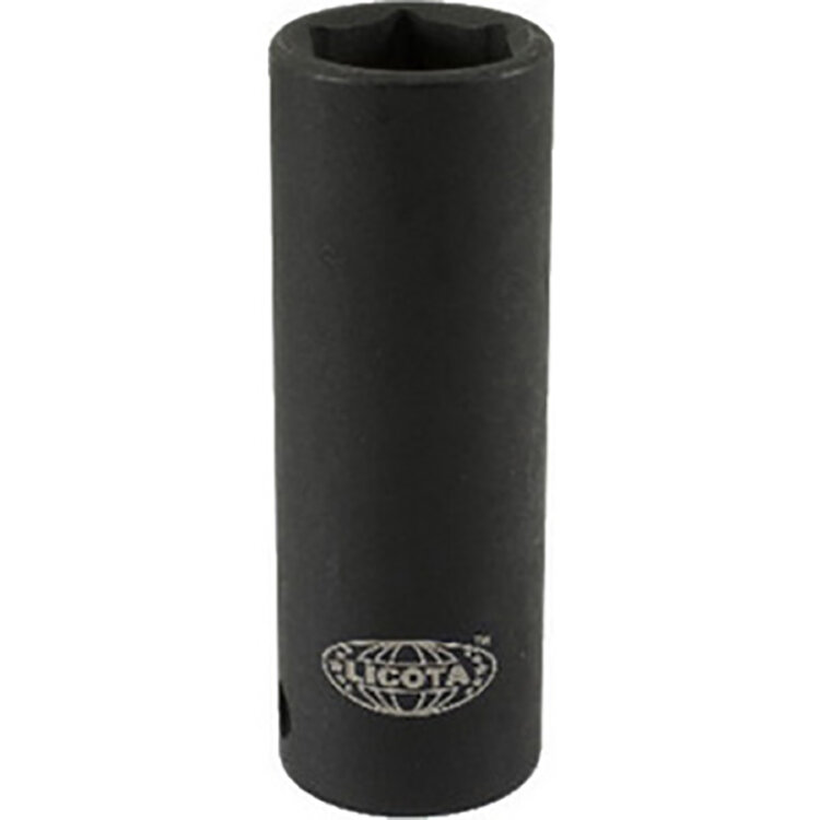 A4013L. Торцевая головка 13мм -1/2", 6-гр, глубокая, ударная, LICOTA