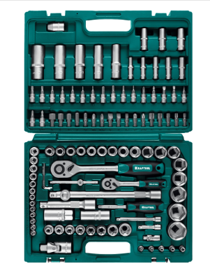 27888-H108_z03. Набор инструмента 108 предм., (1/2″+3/8″+1/4″), универсальный, KRAFTOOL X-Drive.